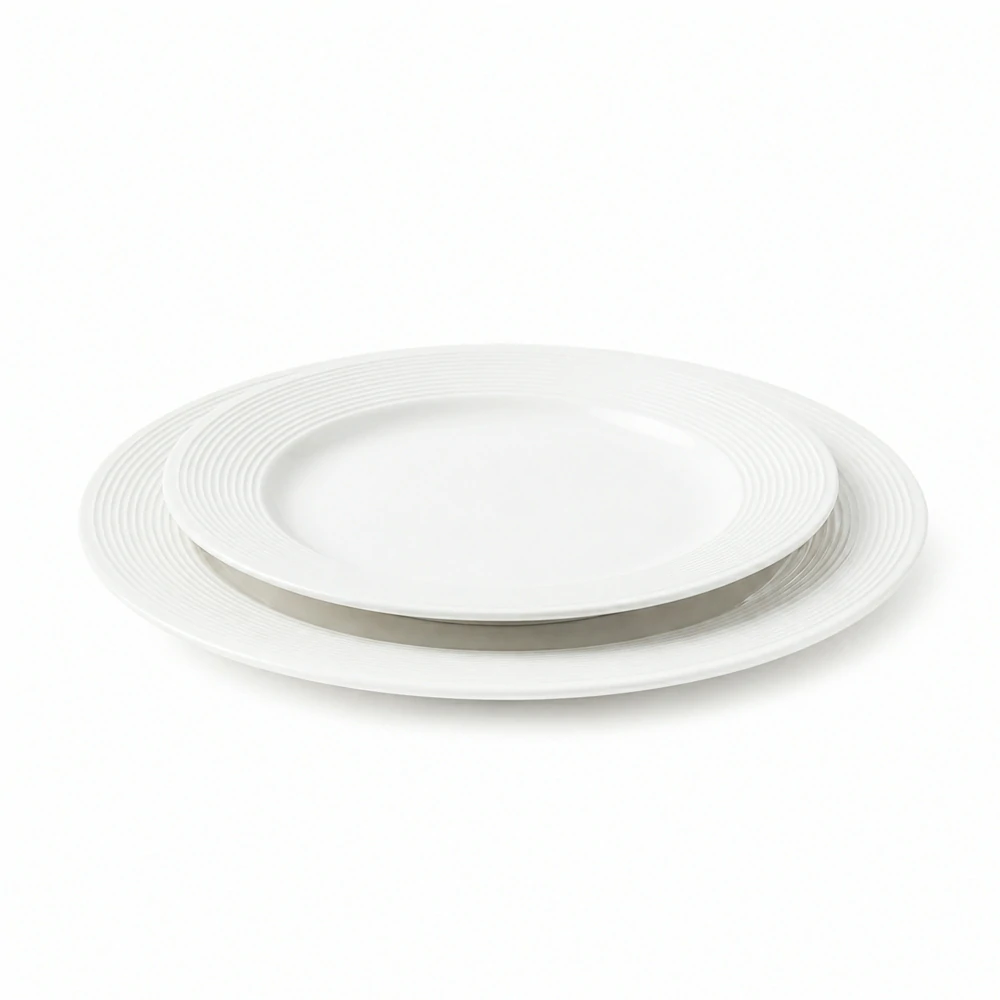 White Porcelain Dinner Plate Wholesale Ready Stock