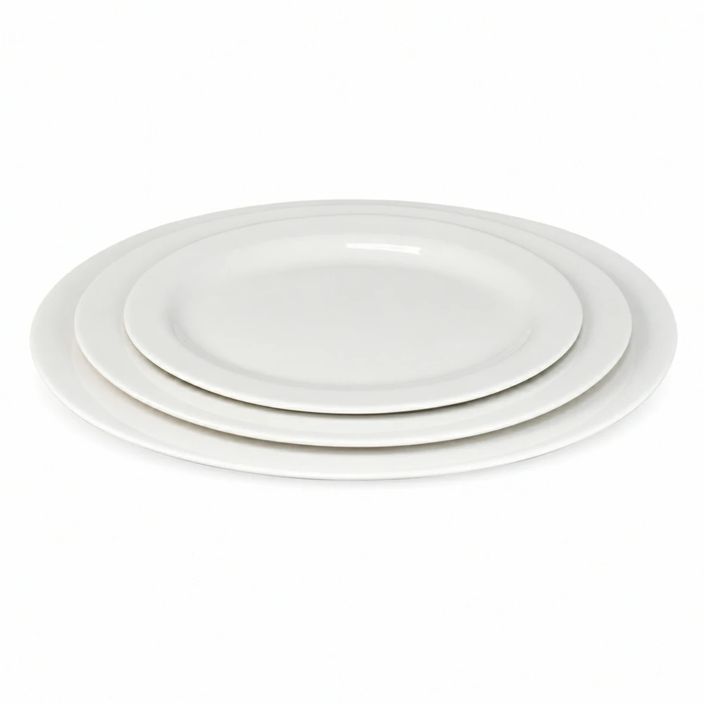 Ceramic Oval Fish Plate Bulk Ready Stock Wholesale Serving Platters