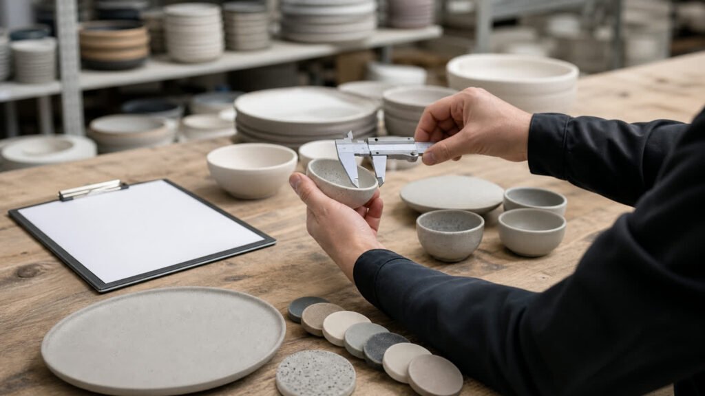 ready stock ceramic tableware wholesale buyer evaluation for approve samples and quality criteri