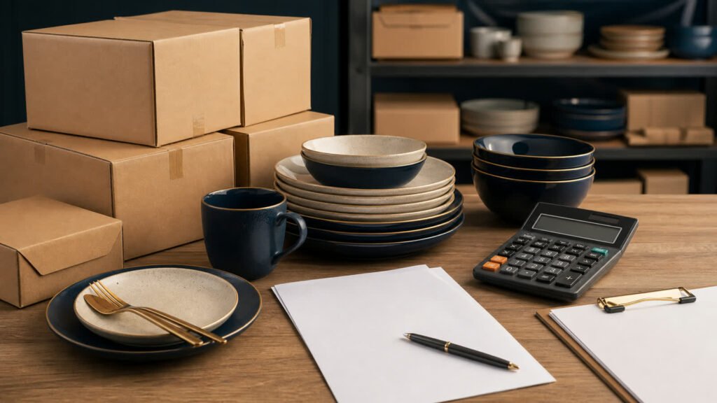 wholesale ceramic tableware wholesale buyer evaluation for plan quantities timing and reorders
