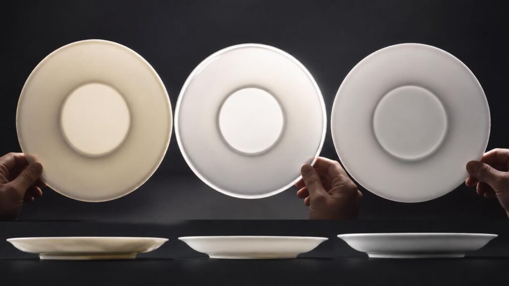 fine china bone china and porcelain table settings shown for comparison