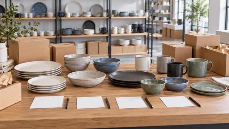 Ready Stock Ceramic Tableware Trial Orders for New Product Testing