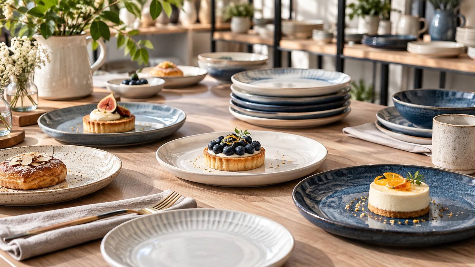 Wholesale Ceramic Dessert Plates for Bakeries and Cafes